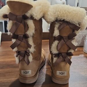 UGG Bailey Bow II TALL shearling boots. warm and cozy and toasty.